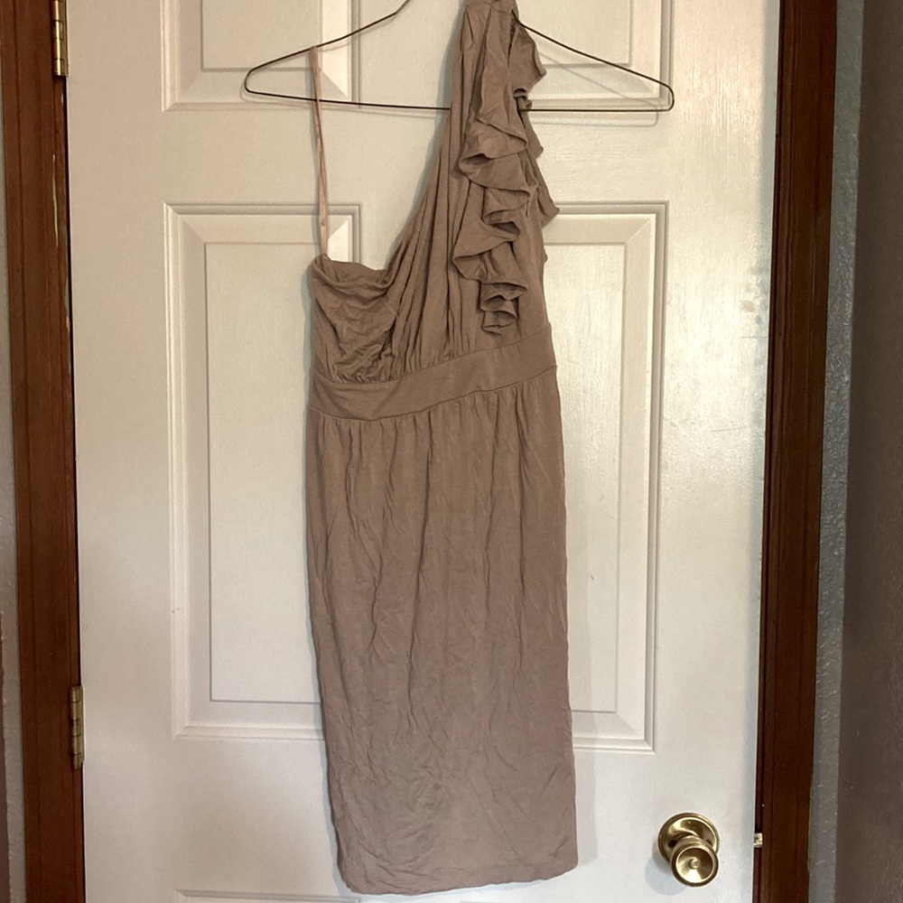 Ann Taylor loft one shoulder dress